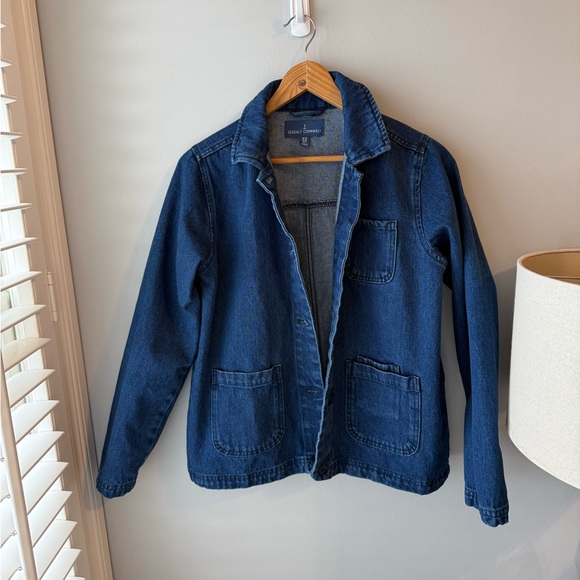Seasalt Cornwall Denim Reading Rocks Chore Jacket - Picture 5 of 12